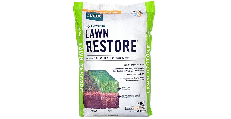 Safer Brand 9334 No-Phosphate Lawn Restore Fertilizer